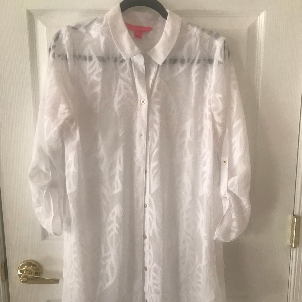 Lilly Pulitzer Natalie Shirt dress cover up